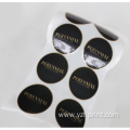 Black Sticker Labels Custom Round Label Stickers